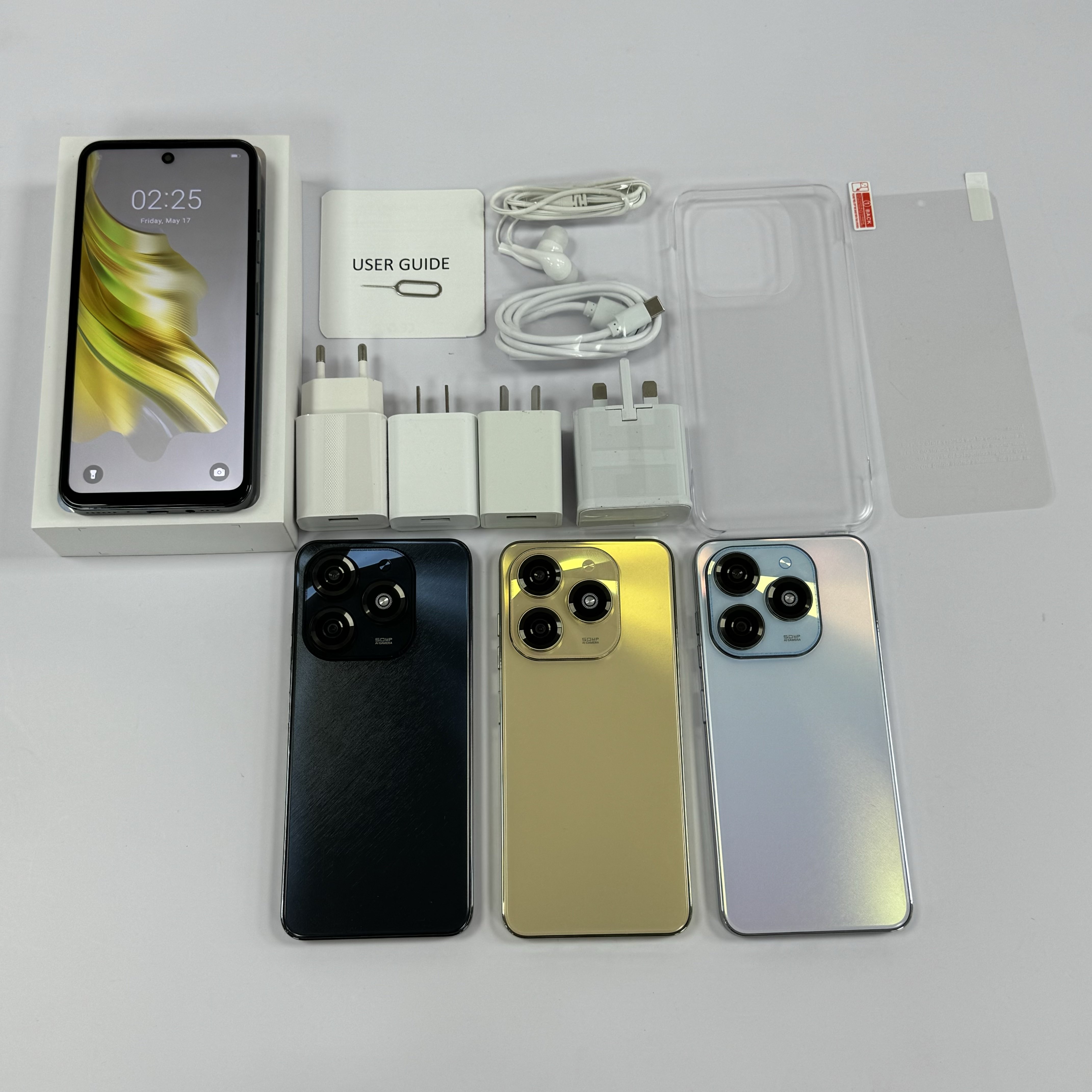 2025 New Year Present Cheap Spark 20 Pro 3G Phone Gooba LCD Full Screen Face ID 2GB+16GB Feature Phone Mobile Phone